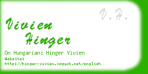 vivien hinger business card